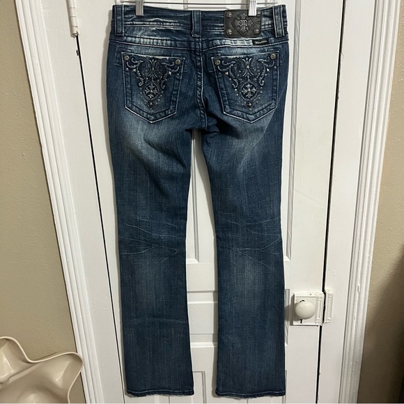 Miss Me Denim - Miss Me Boot Cut Jeans Embellished Rhinestone Size 27 S1